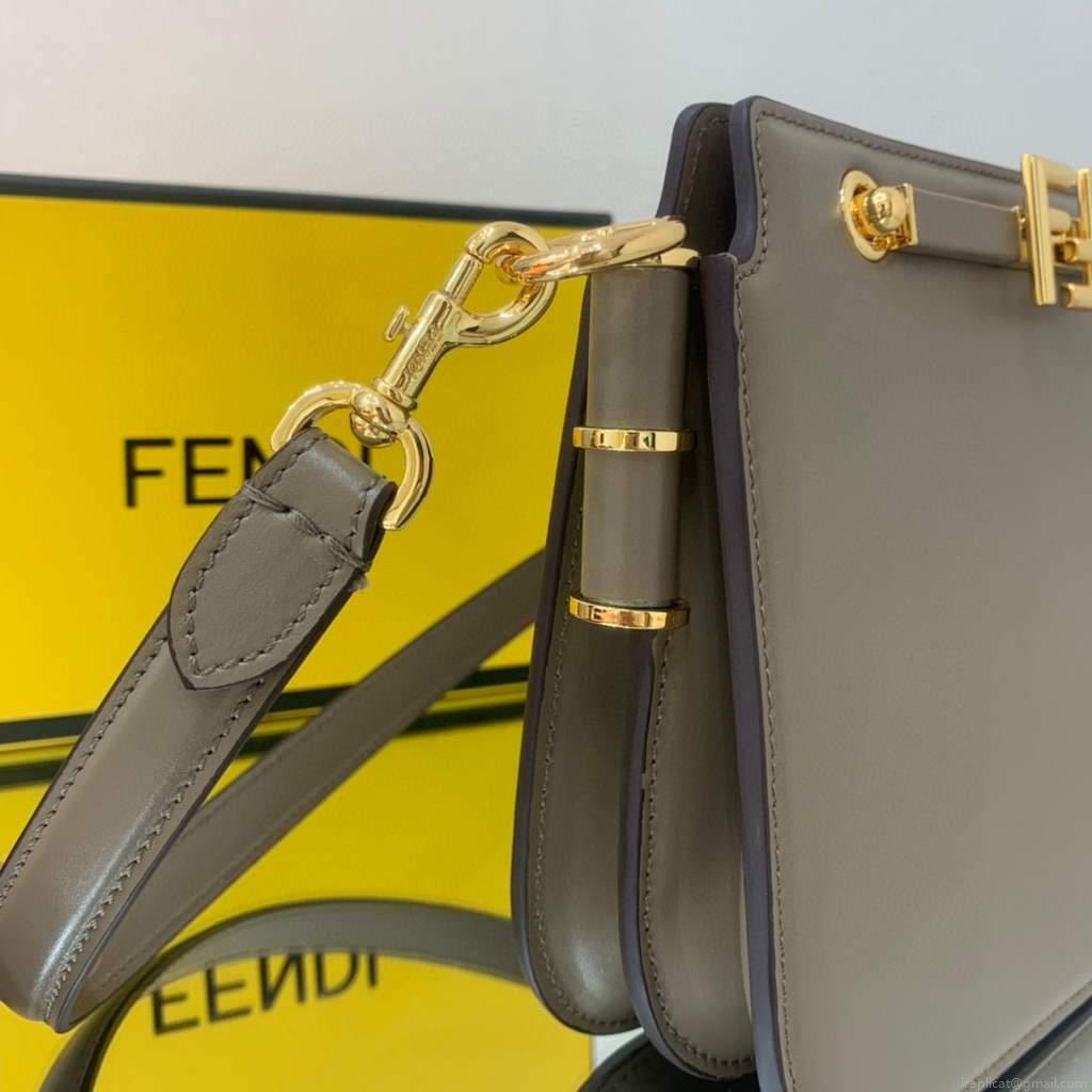 Fendi Touch Grey leather Bag 8BT349