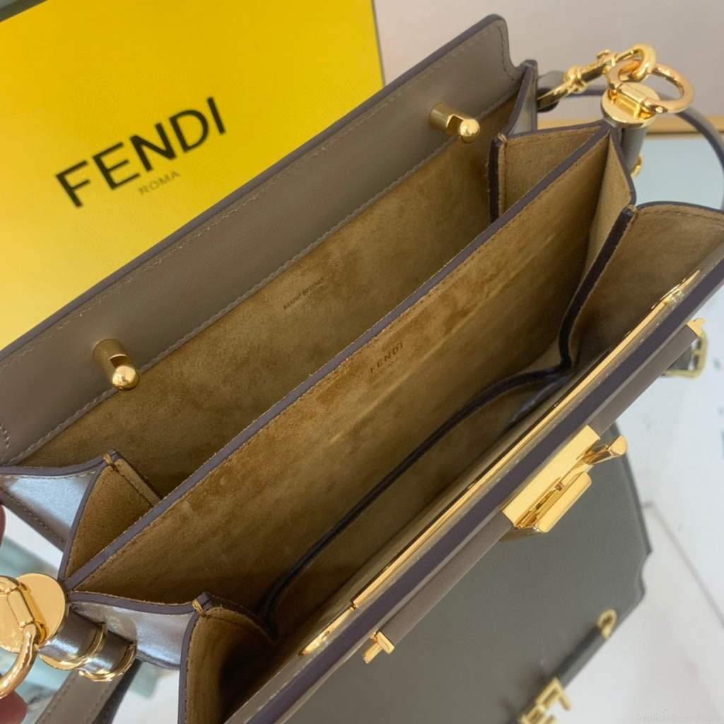 Fendi Touch Grey leather Bag 8BT349