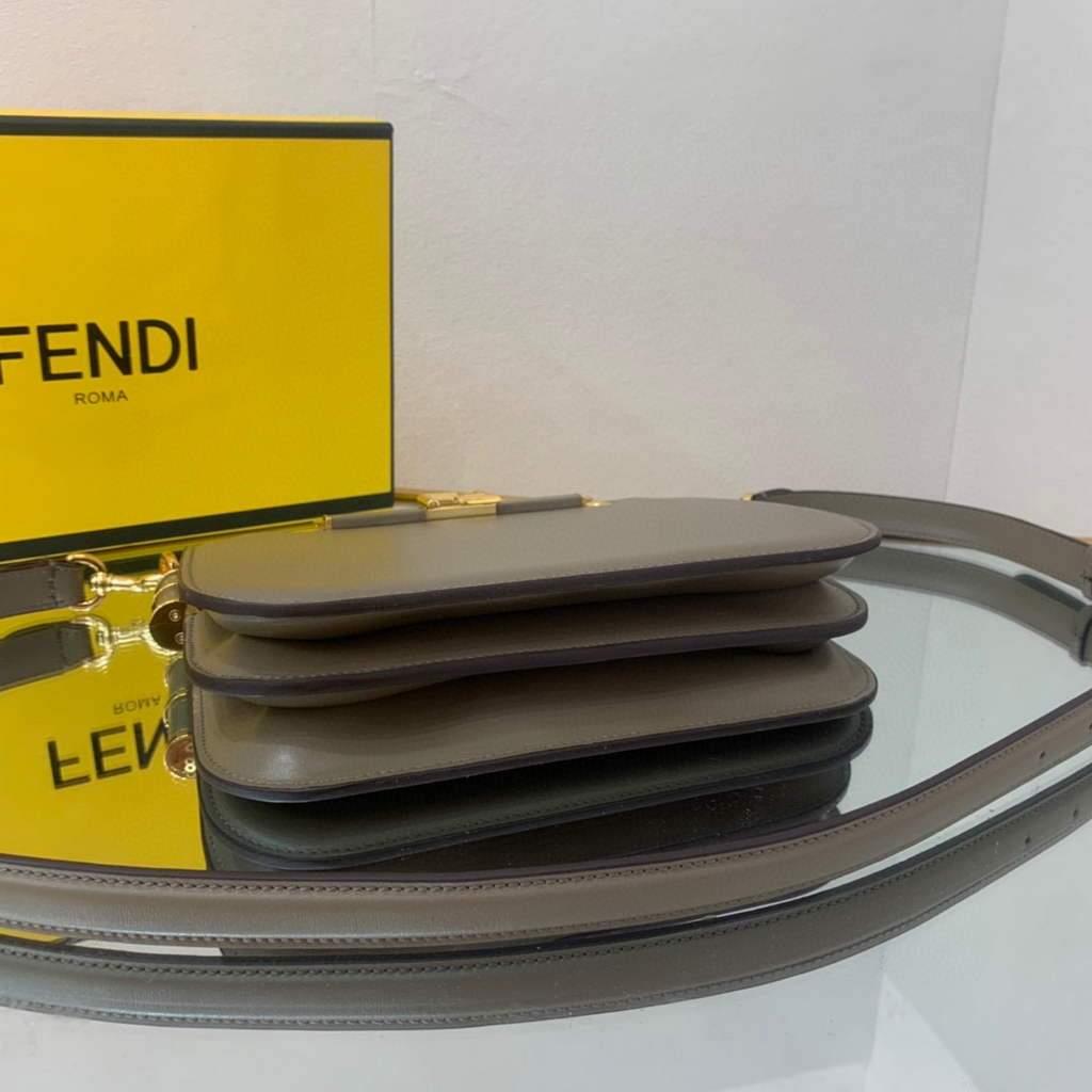Fendi Touch Grey leather Bag 8BT349