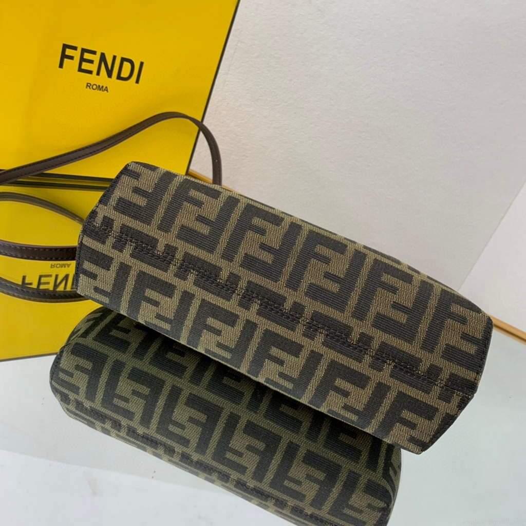 Fendi FIRST Small Bag 8BP129 Dark Green FF