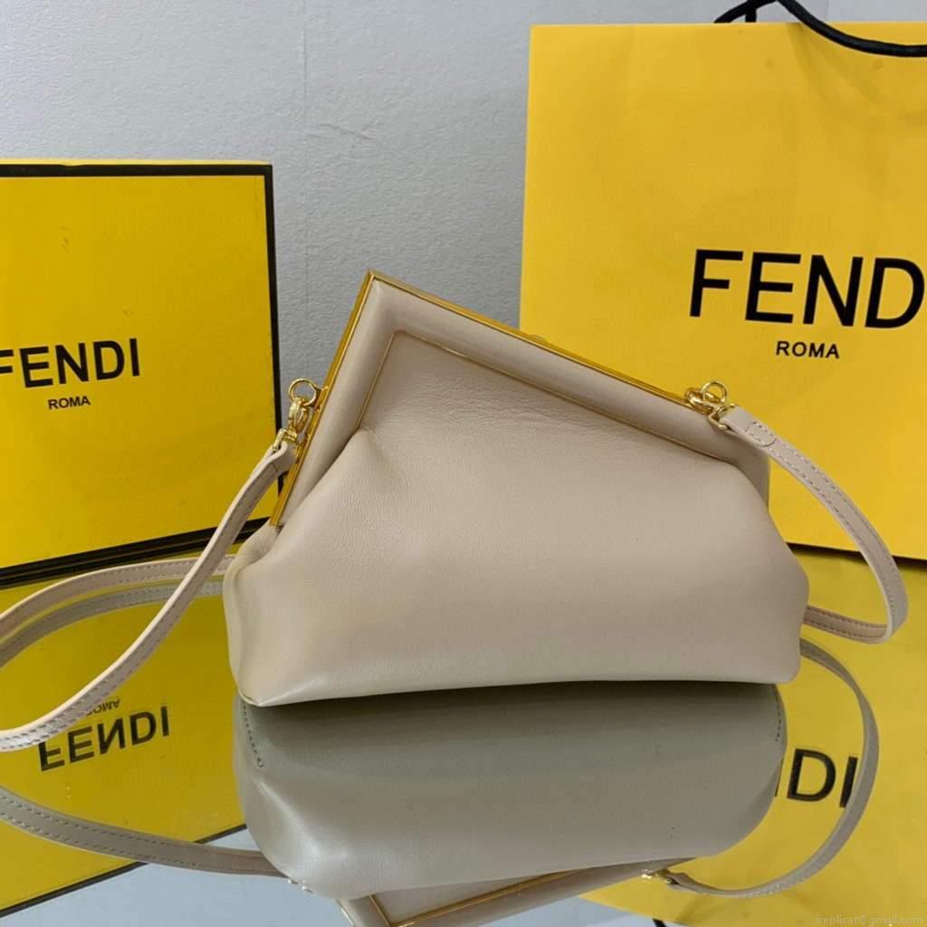 Fendi FIRST Small Bag 8BP129 Light Pink Leather