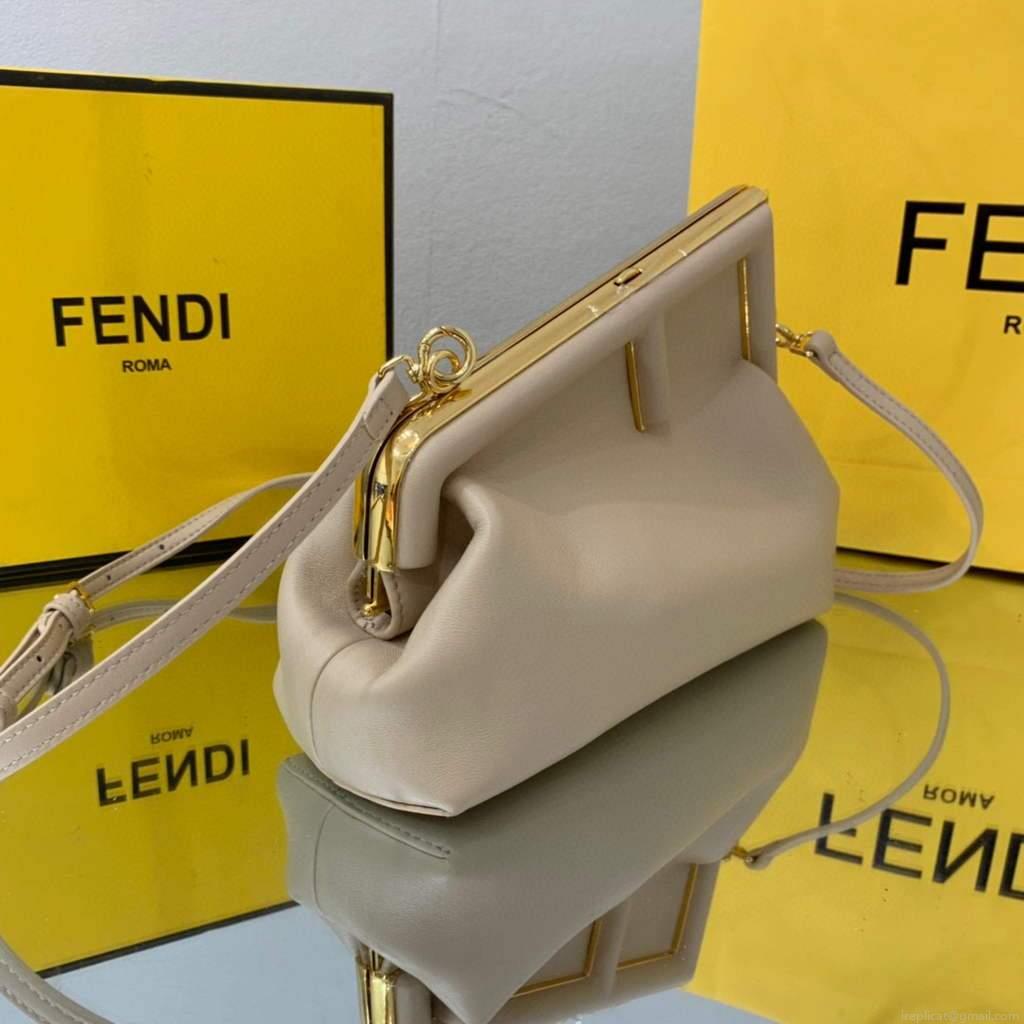 Fendi FIRST Small Bag 8BP129 Light Pink Leather