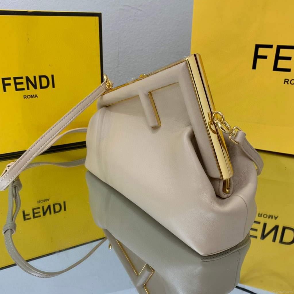 Fendi FIRST Small Bag 8BP129 Light Pink Leather
