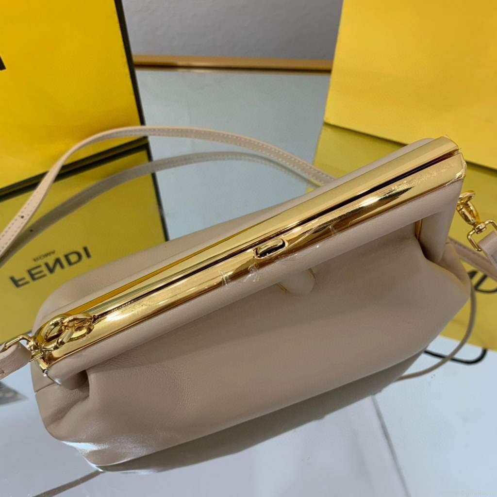 Fendi FIRST Small Bag 8BP129 Light Pink Leather