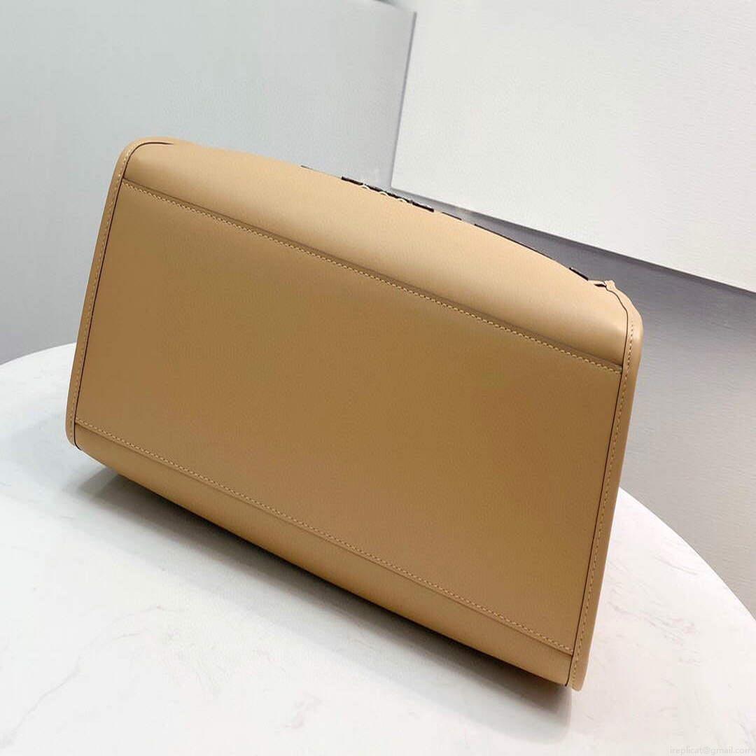Fendi 8BH386 Sunshine Medium Fendi Tote Bag 8518 Apricot