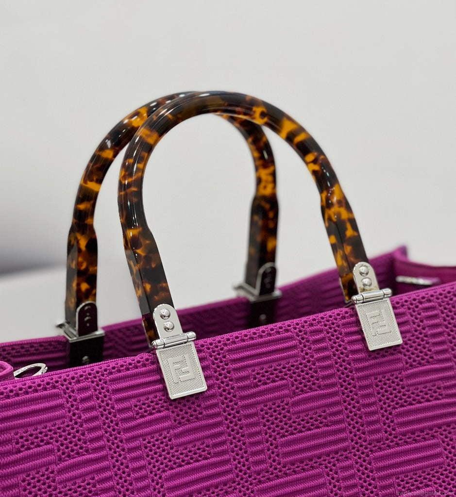 Fendi 8BH386 Sunshine Medium Fendi Tote Bag 8258 Purple