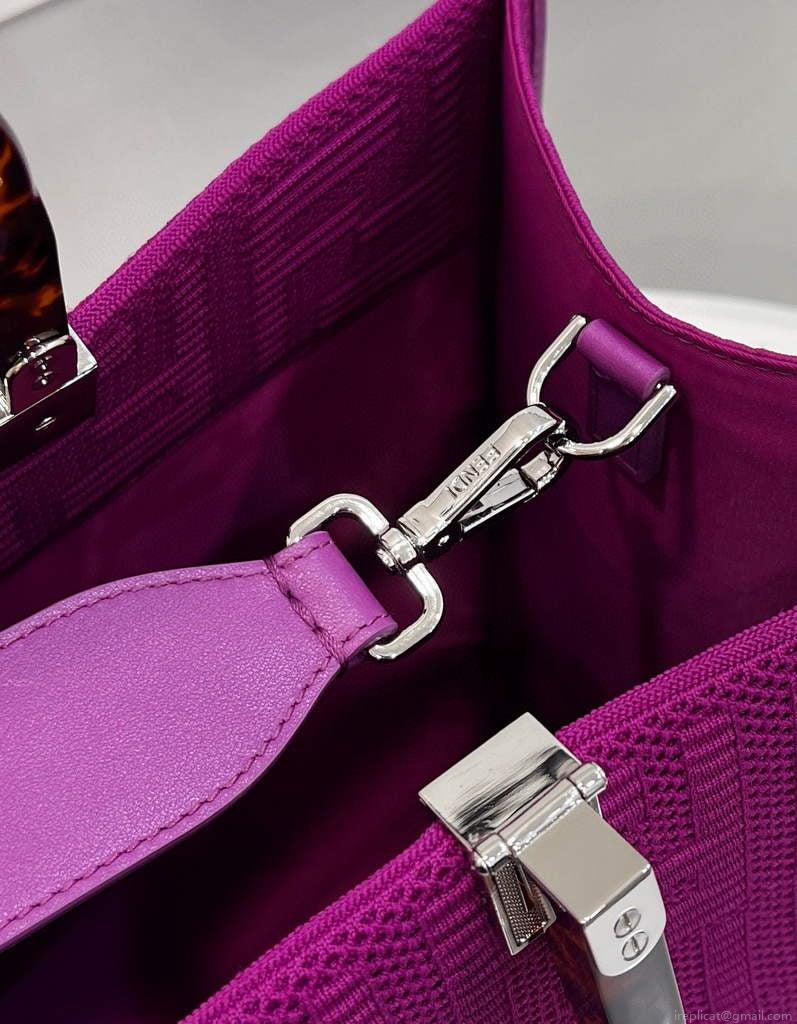 Fendi 8BH386 Sunshine Medium Fendi Tote Bag 8258 Purple