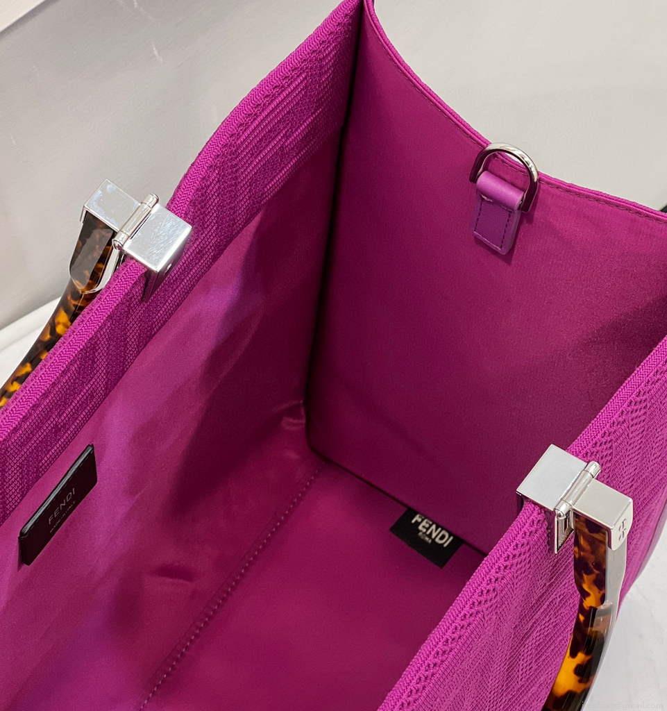 Fendi 8BH386 Sunshine Medium Fendi Tote Bag 8258 Purple
