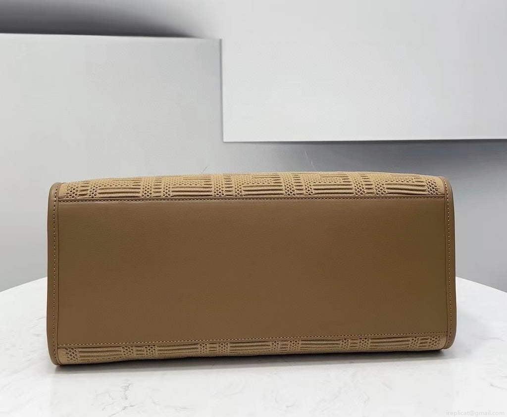 Fendi 8BH386 Sunshine Medium Fendi Tote Bag 8258 Tan