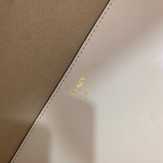 Fendi 8BH386 Sunshine Medium Fendi Tote Leather Bag 8266S Beige