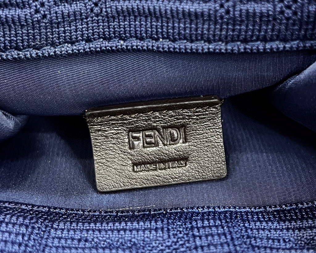 Fendi 8BS051 Mini Sunshine Shopper Bag 8527 Navy Blue