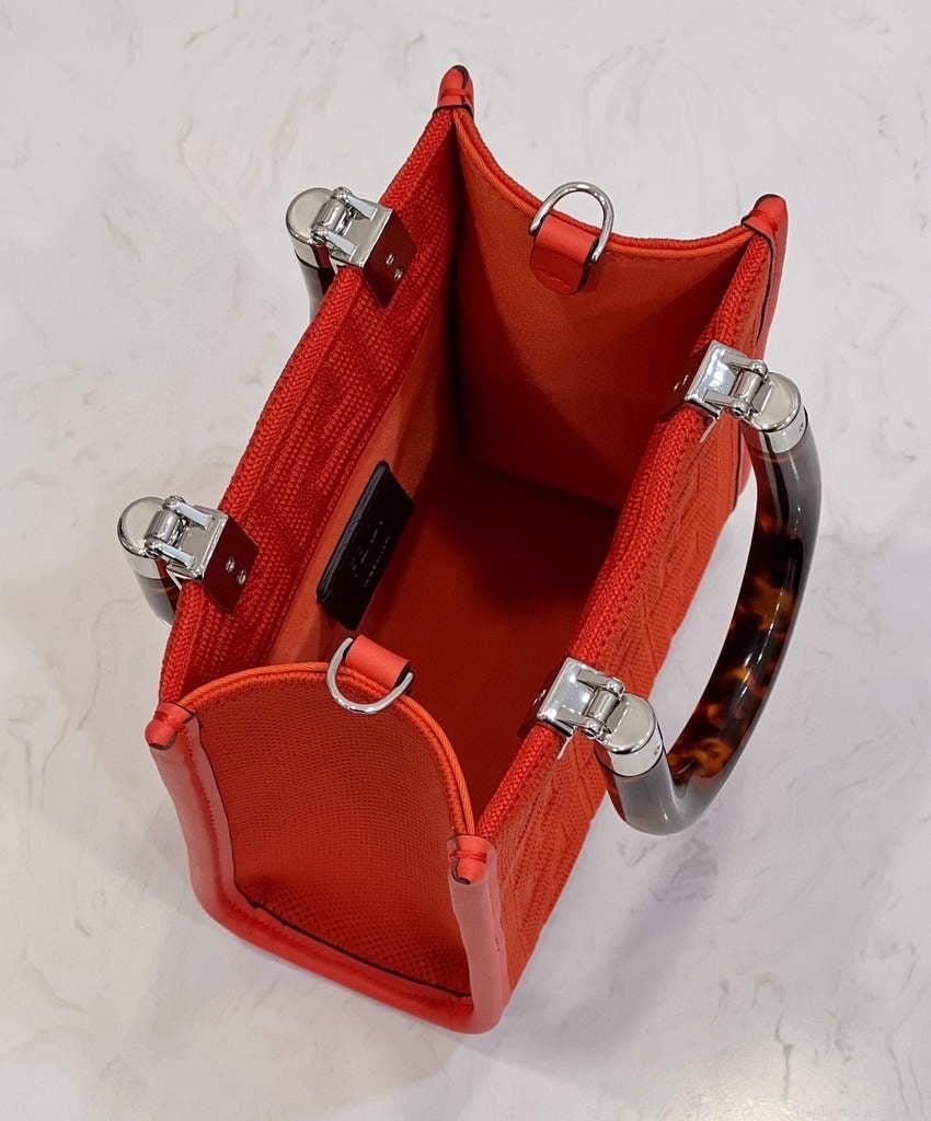 Fendi 8BS051 Mini Sunshine Shopper Bag 8527 Red
