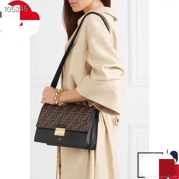 Fendi Kani 0508L Shoulder Bag Black