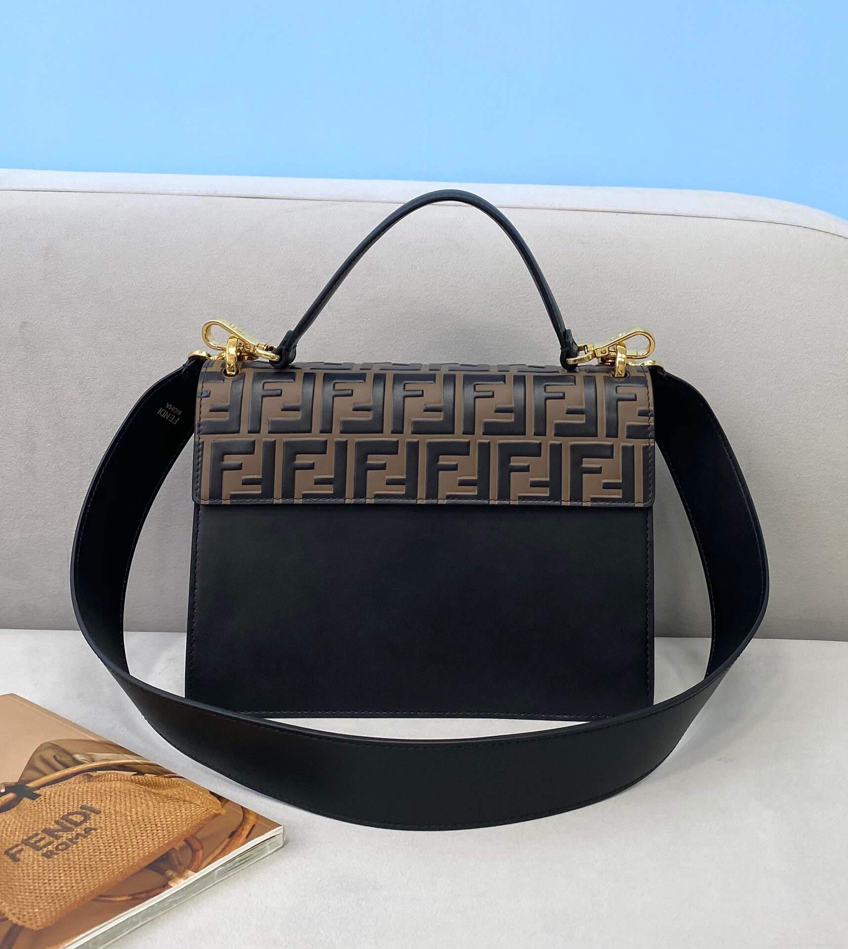 Fendi Kani 0508L Shoulder Bag Black