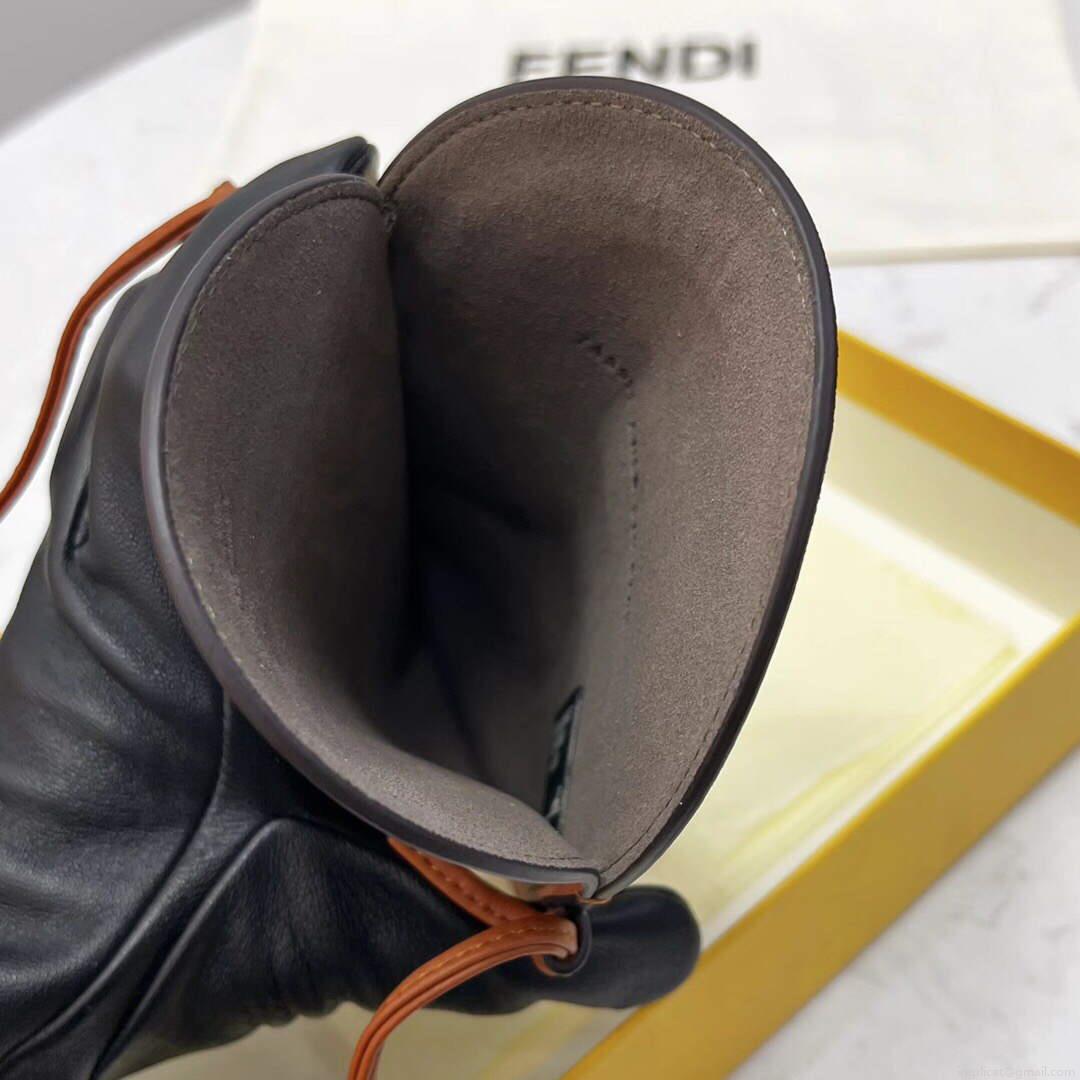 Fendi 8526 Phone Shoulder Bag Brown