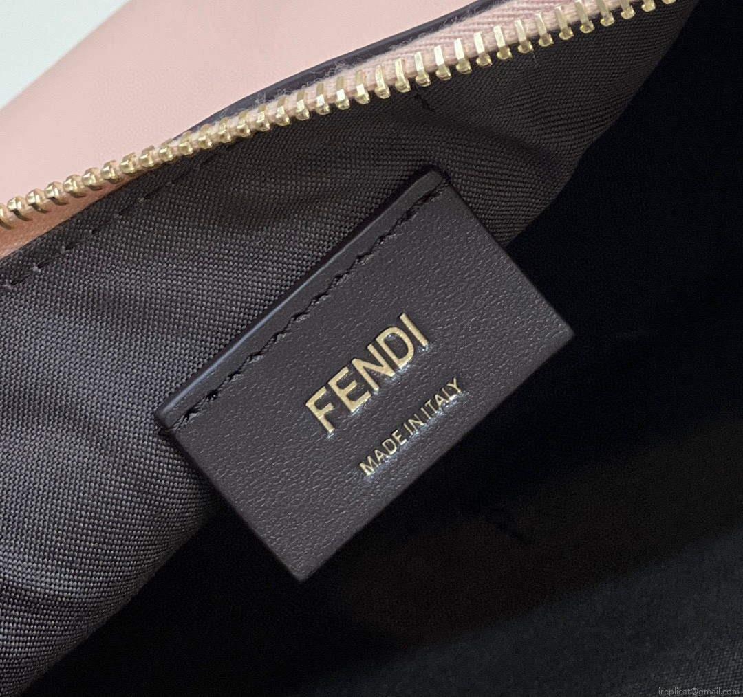 Fendi 8BR798 Fendigraphy Small White leather bag 80056M Pink