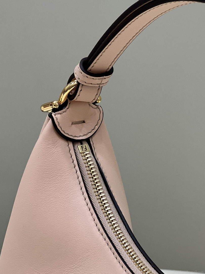 Fendi 8BR798 Fendigraphy Small White leather bag 80056M Pink