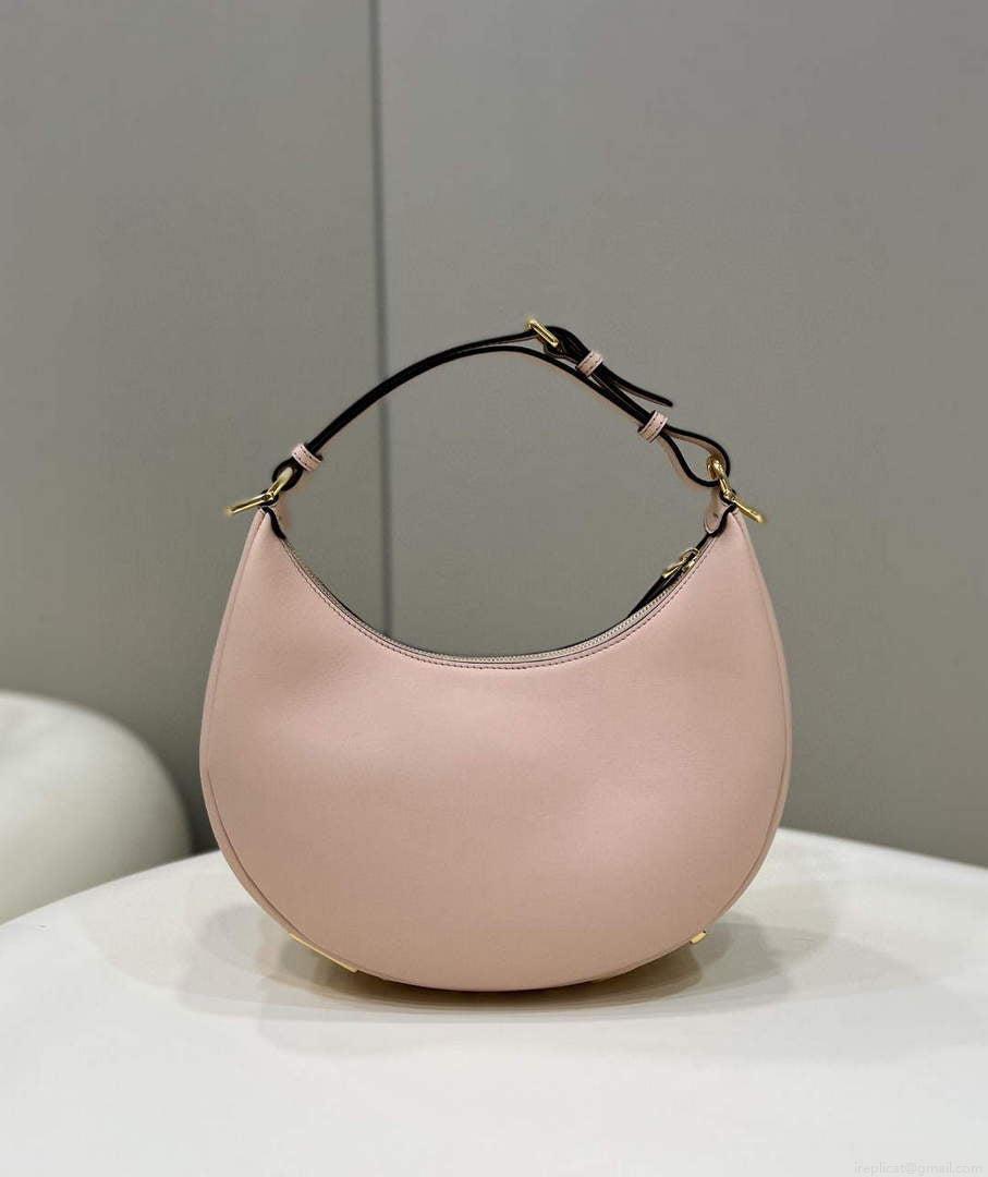 Fendi 8BR798 Fendigraphy Small White leather bag 80056M Pink