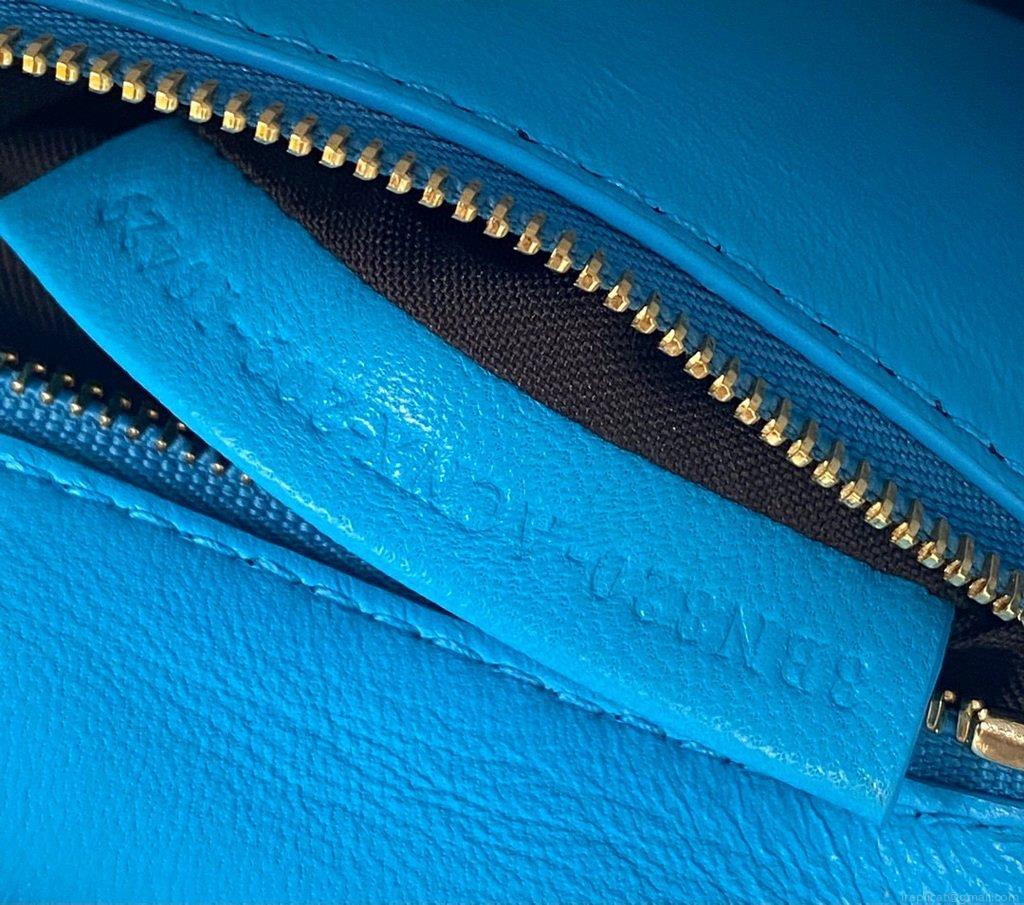 Fendi 8BN320 Peekaboo ICONIC XS Blue Nappa Leather 8328 Bag
