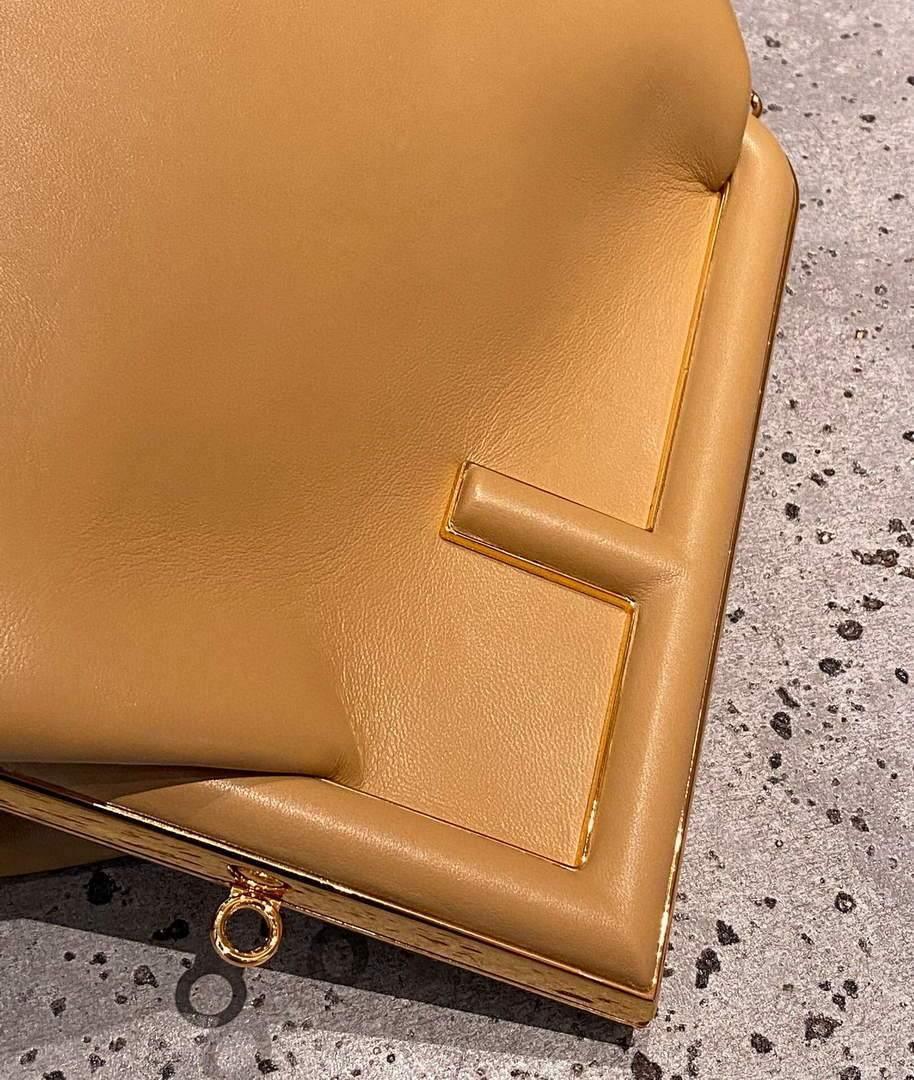 Fendi 8BP127 FENDI FIRST Medium Tan leather bag
