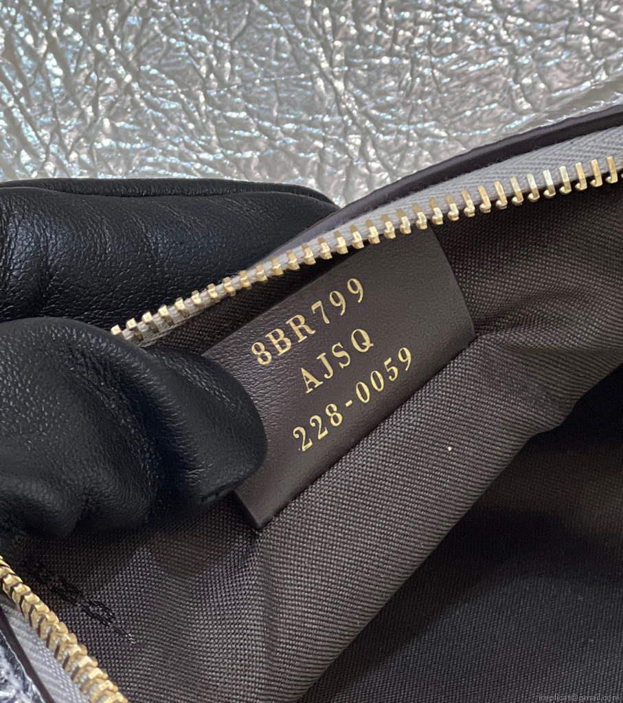 Fendi 8BR799 Fendigraphy Medium Silver laminated leather bag