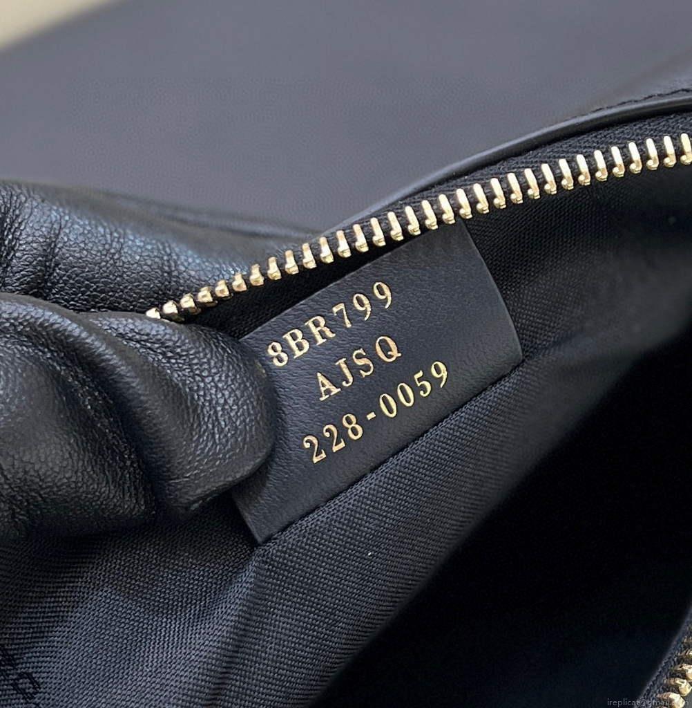 Fendi 8BR799 Fendigraphy Medium Black laminated leather bag