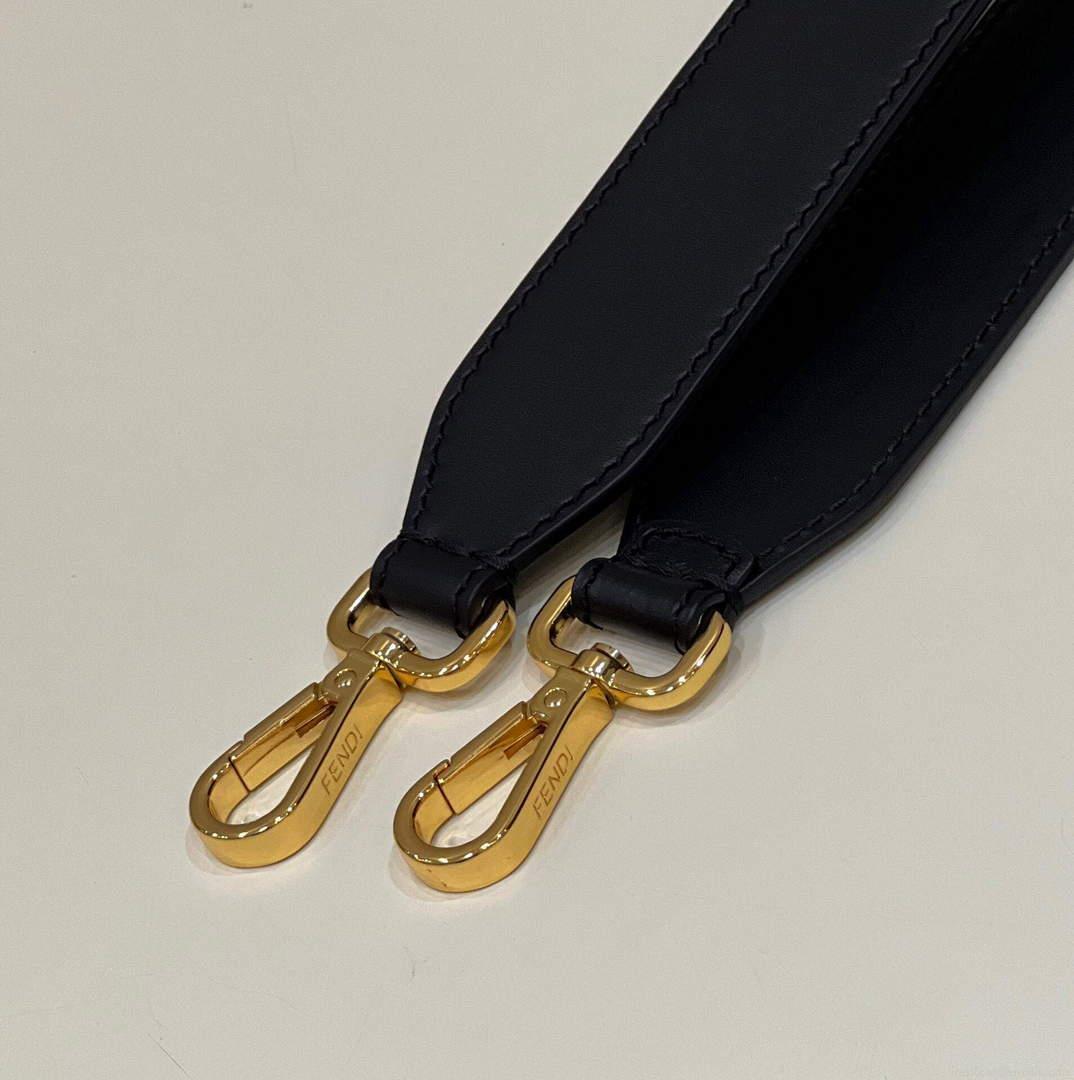 Fendi 8BH386 Sunshine Medium Tote Bag Black