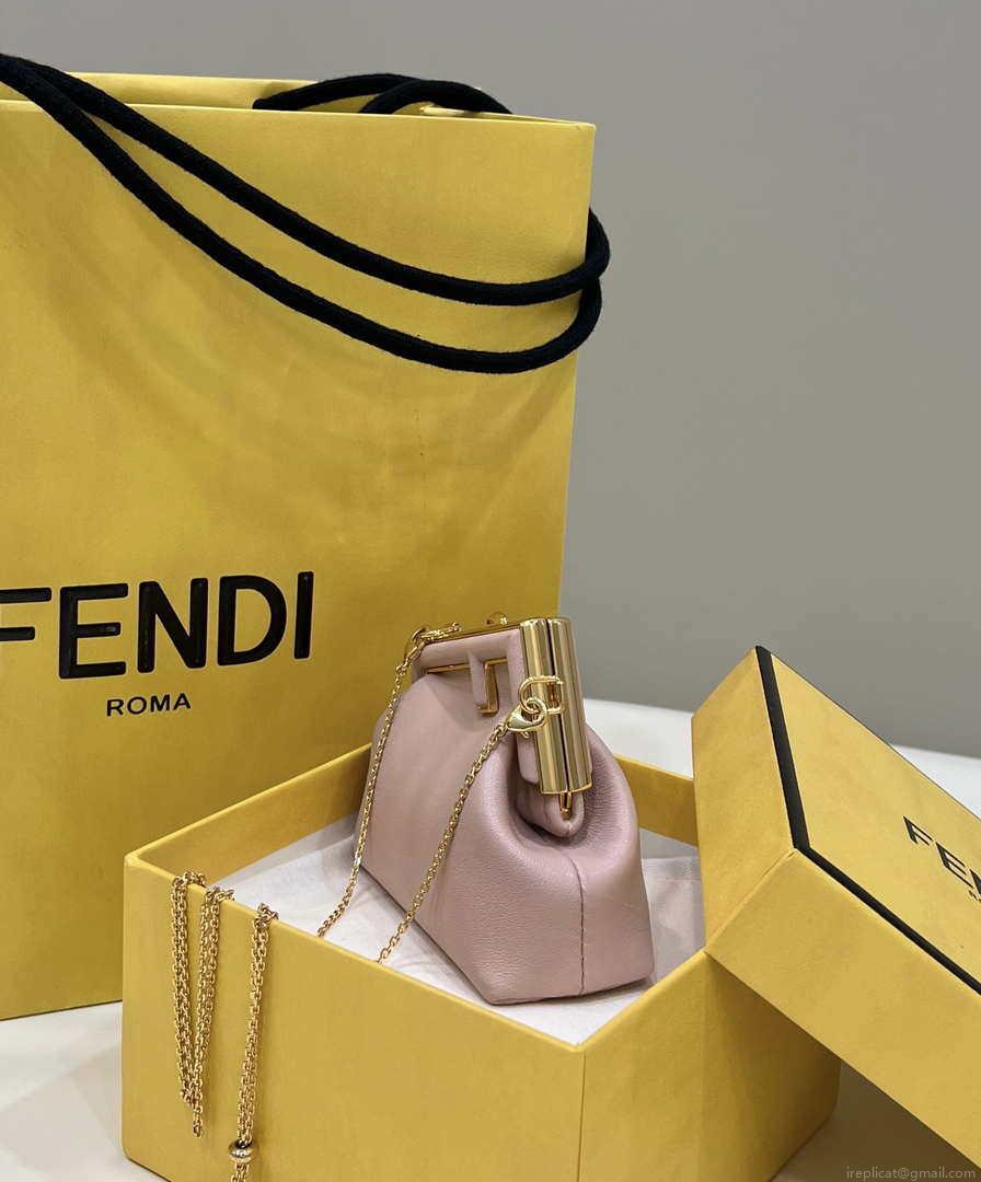 Fendi 7AS051 Nano Fendi First Charm Charm in pink nappa leather