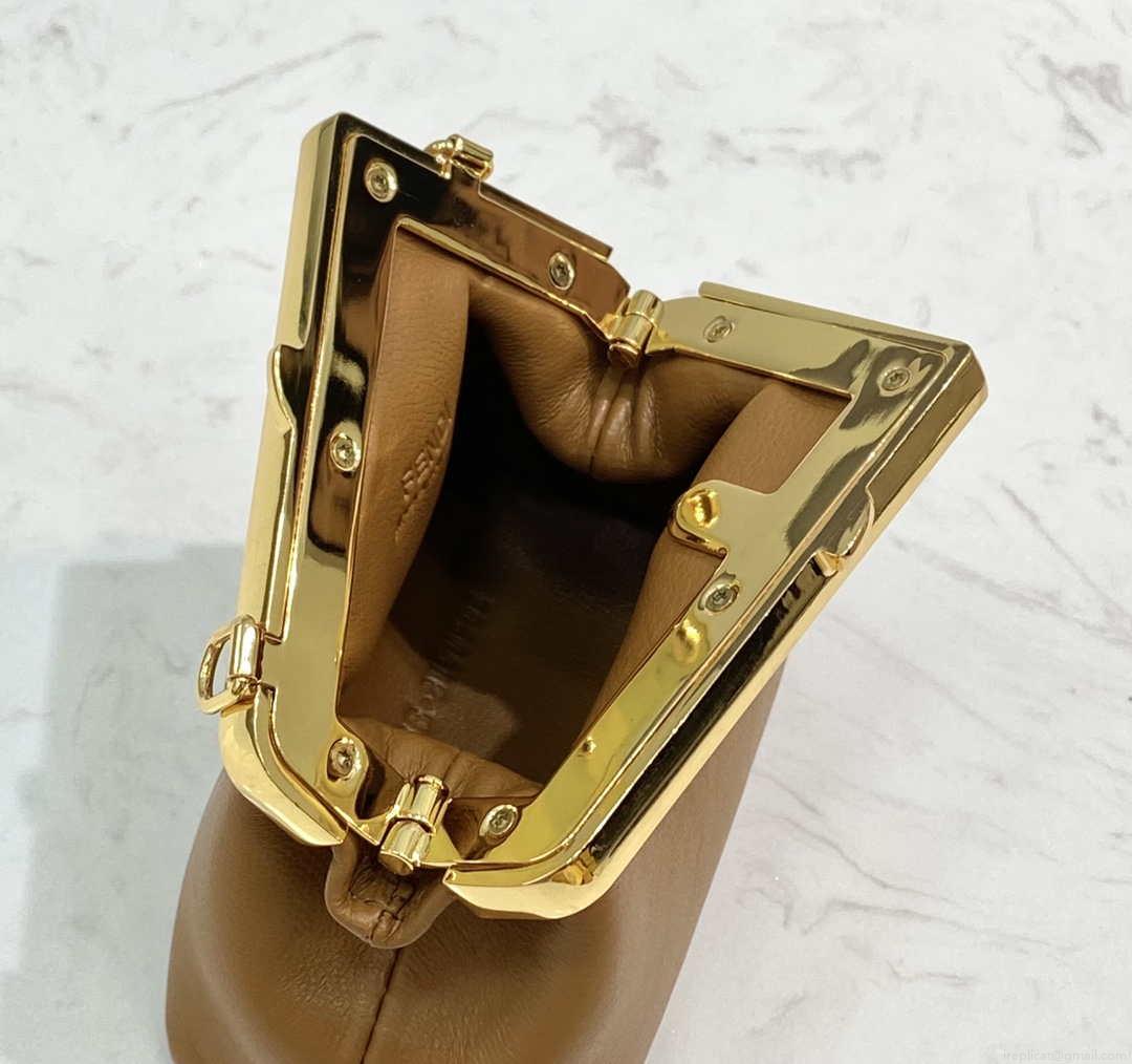 Fendi 7AS051 Nano Fendi First Charm Charm in Brown nappa leather