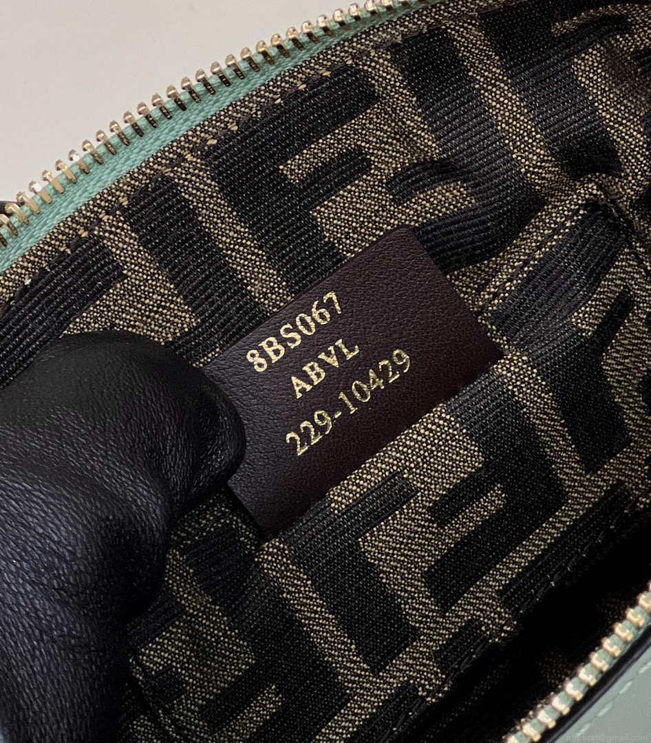 Fendi 8BS067 By The Way Mini Small Boston bag in mint green leather