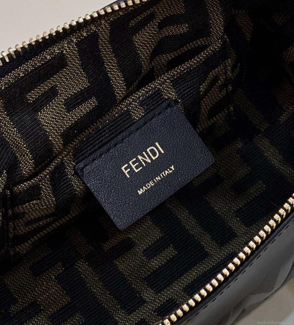 Fendi 8BS067 By The Way Mini Small Boston bag in mint Black leather