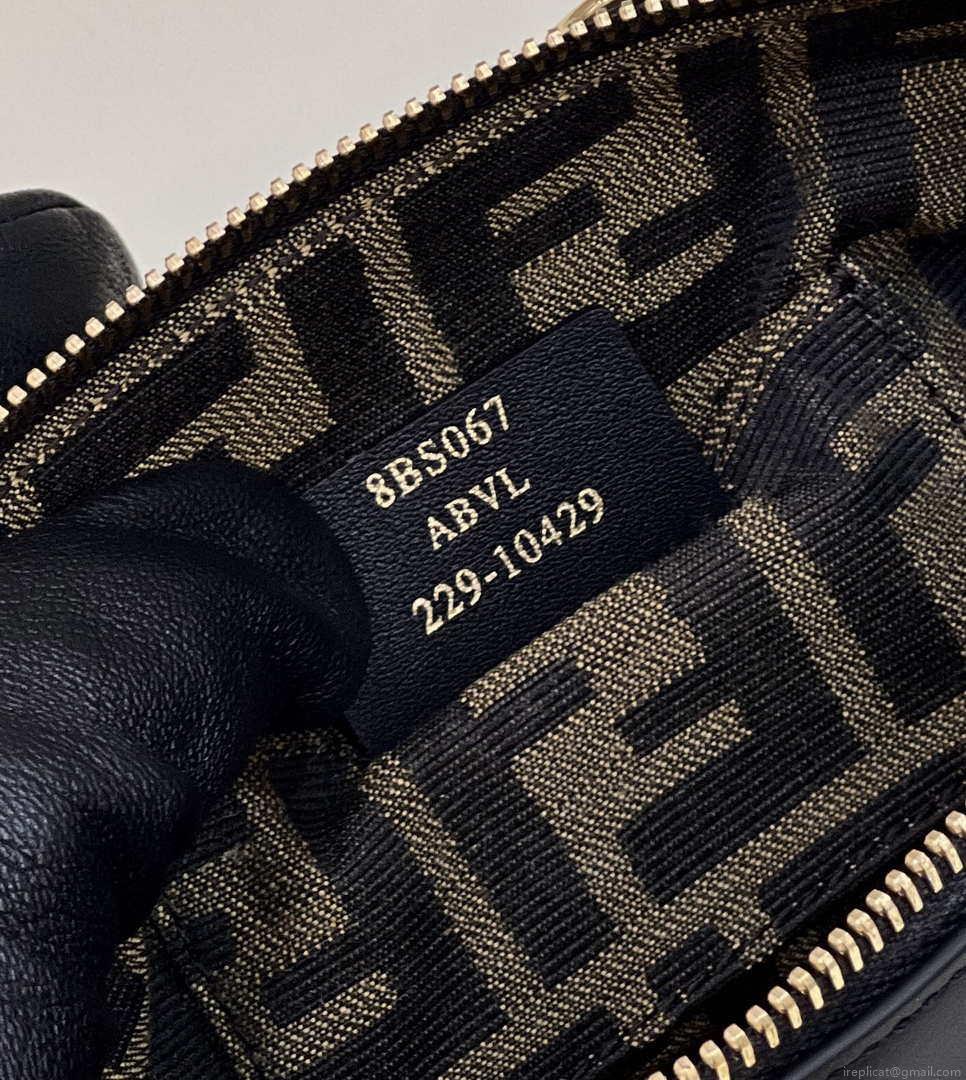 Fendi 8BS067 By The Way Mini Small Boston bag in mint Black leather