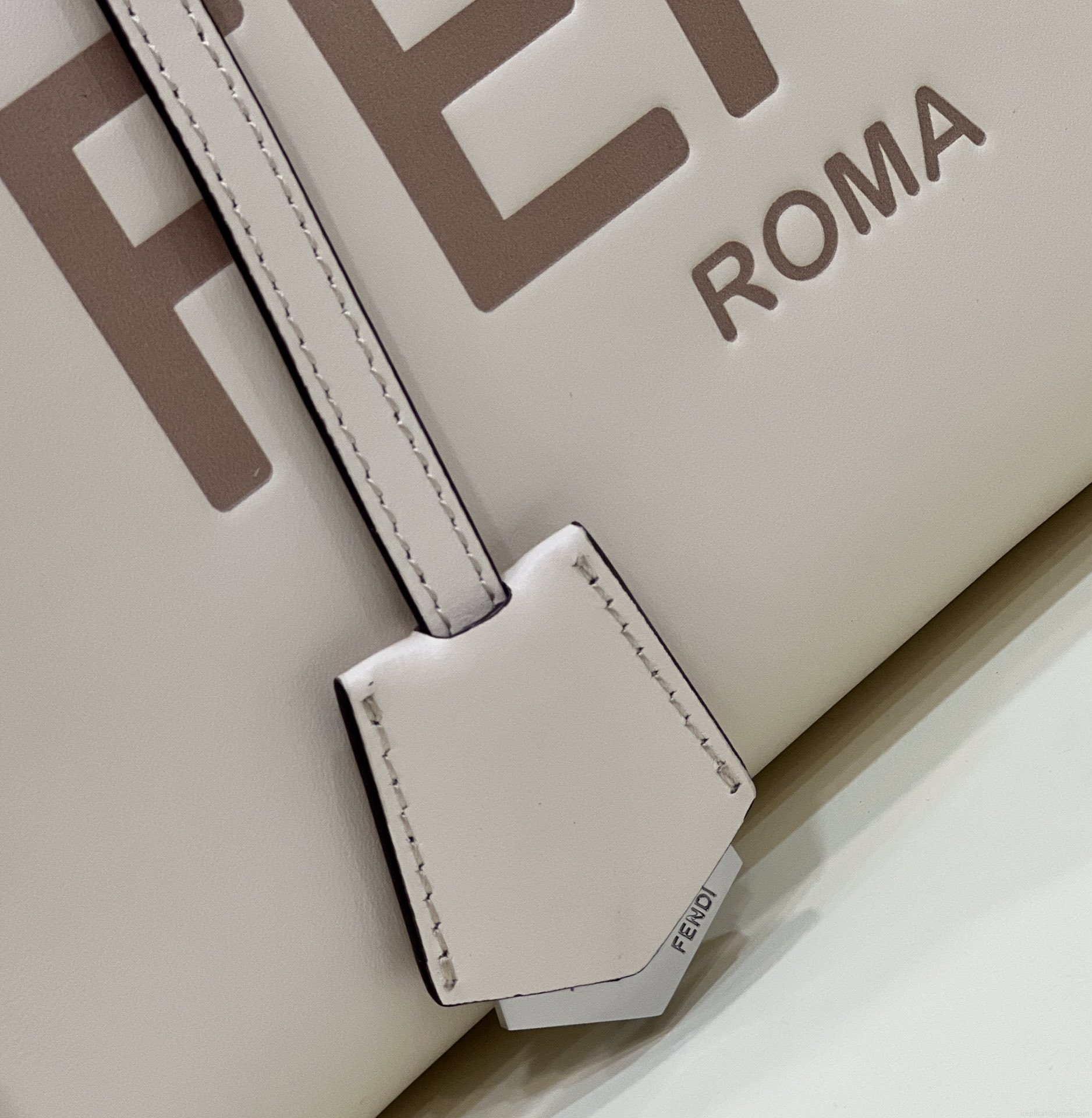 Fendi 8BL146 By The Way Medium White leather Boston bag