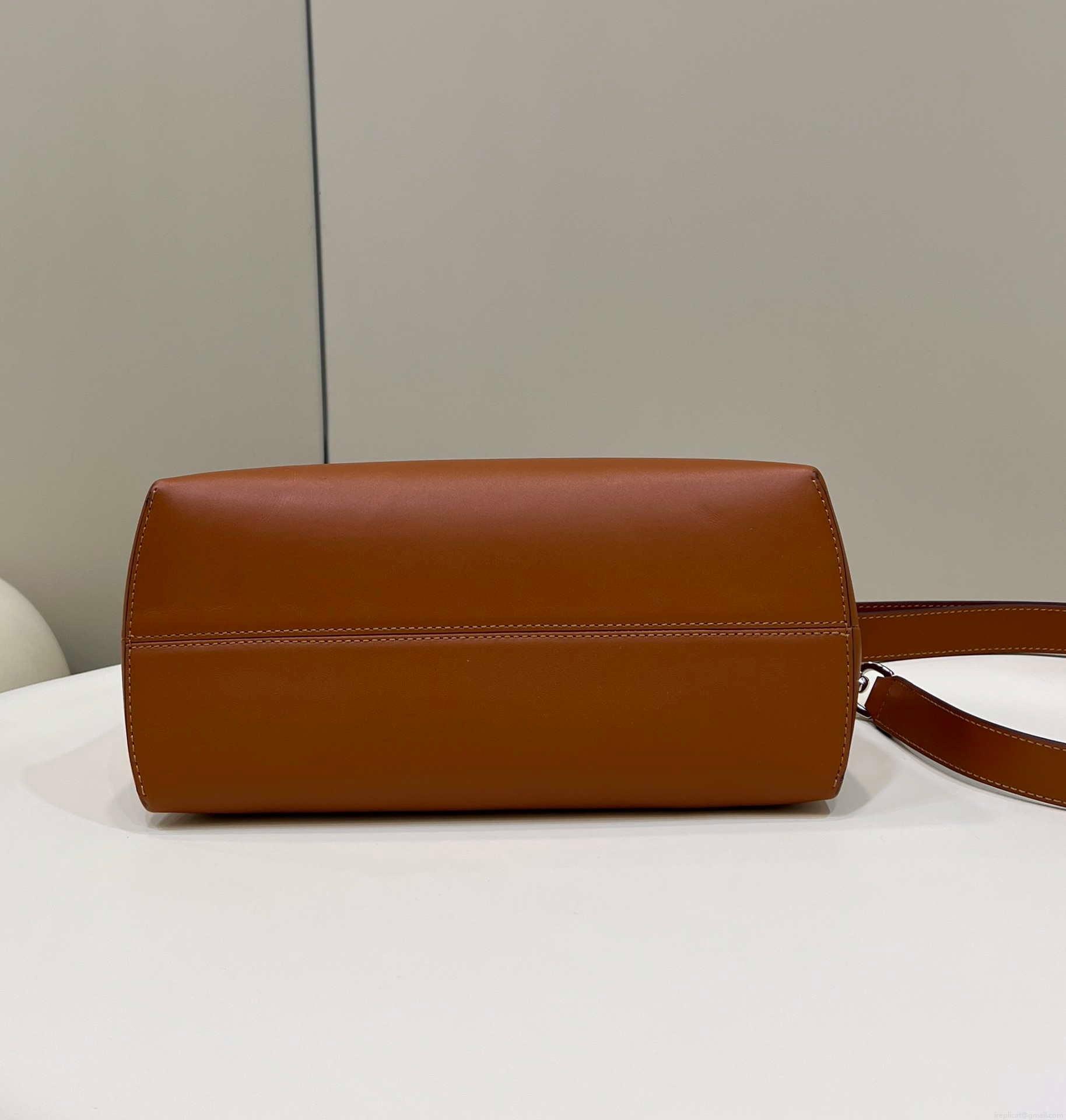 Fendi 8BL146 By The Way Medium Brown leather Boston bag