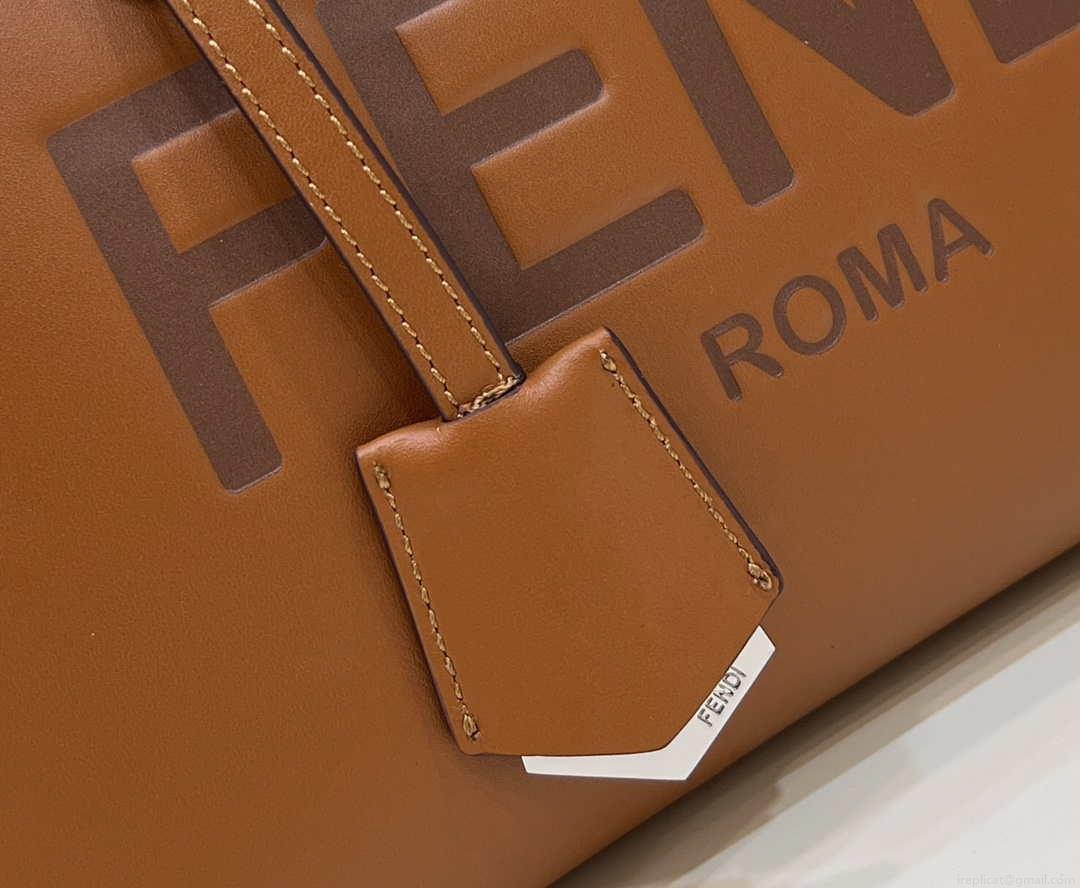 Fendi 8BL146 By The Way Medium Brown leather Boston bag