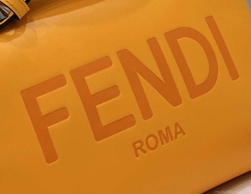 Fendi 8BL146 By The Way Medium Orange leather Boston bag