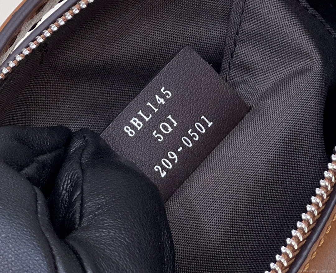 Fendi 8BL145 By The Way Mini Brown leather small Boston bag