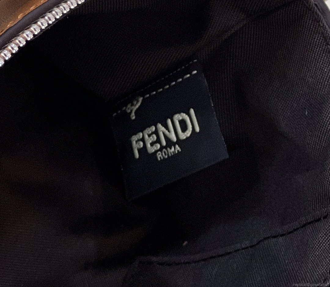 Fendi 8BL145 By The Way Mini Brown leather small Boston bag