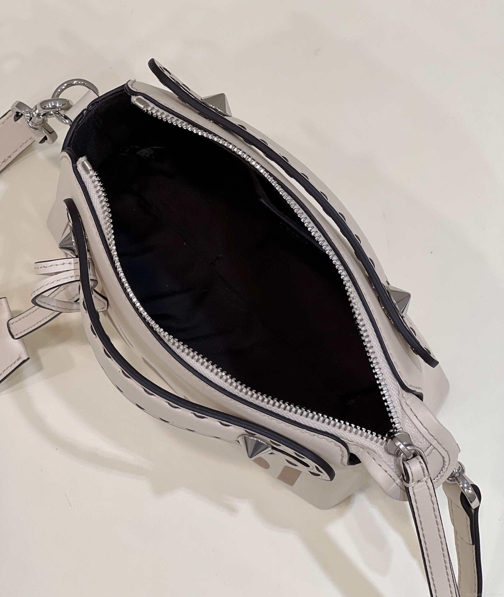Fendi 8BL145 By The Way Mini White leather small Boston bag