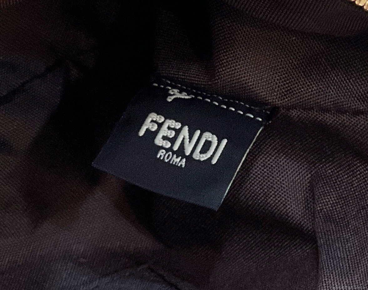 Fendi 8BL145 By The Way Mini Gray leather small Boston bag