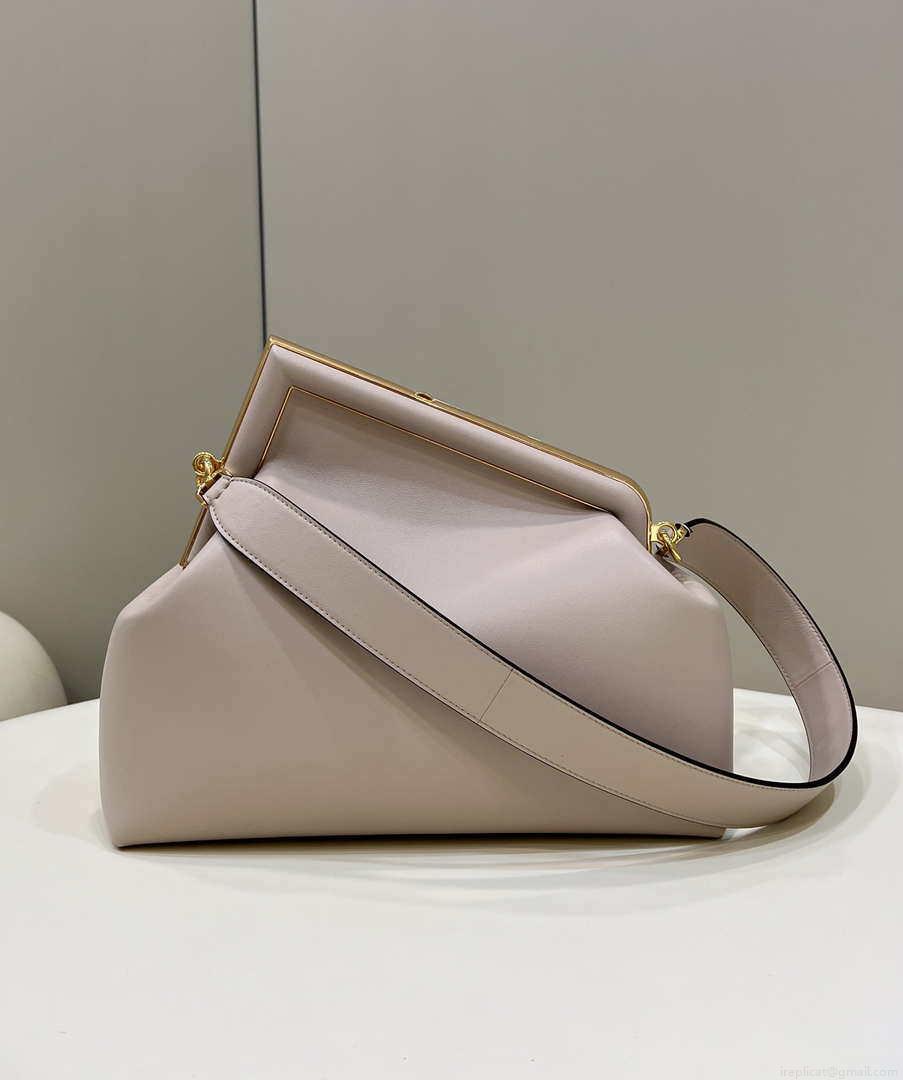 Fendi 8BP127 FENDI FIRST Medium Light Pink leather bag