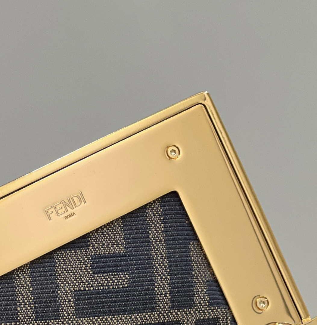 Fendi 8BP127 FENDI FIRST Medium Natural python leather bag