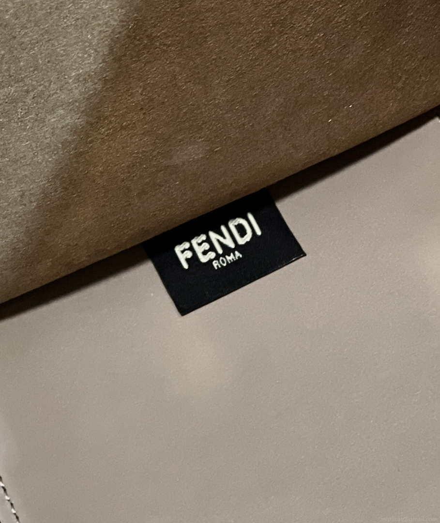 Fendi 8BH386 Sunshine Medium Bag Nude leather shopper 8266S