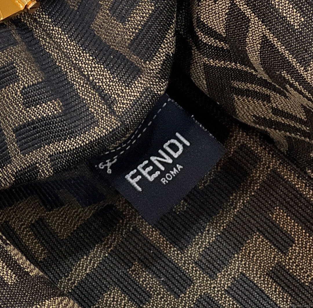 Fendi 8BP129 Fendi First Small Rose Red Gold-colored leather and sequinned bag 80066