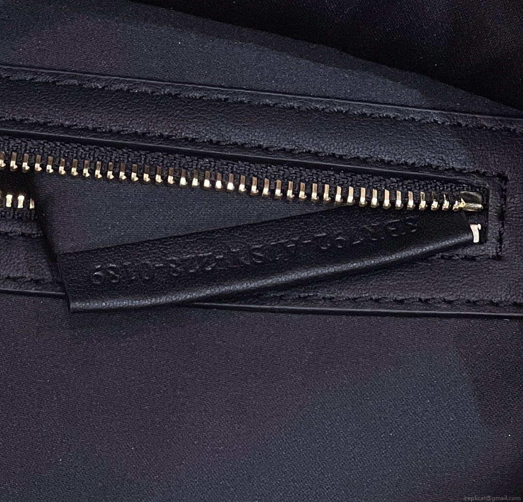 Fendi 8BR792 Medium Baguette 1997 Black Satin Bag with Sequins 8528