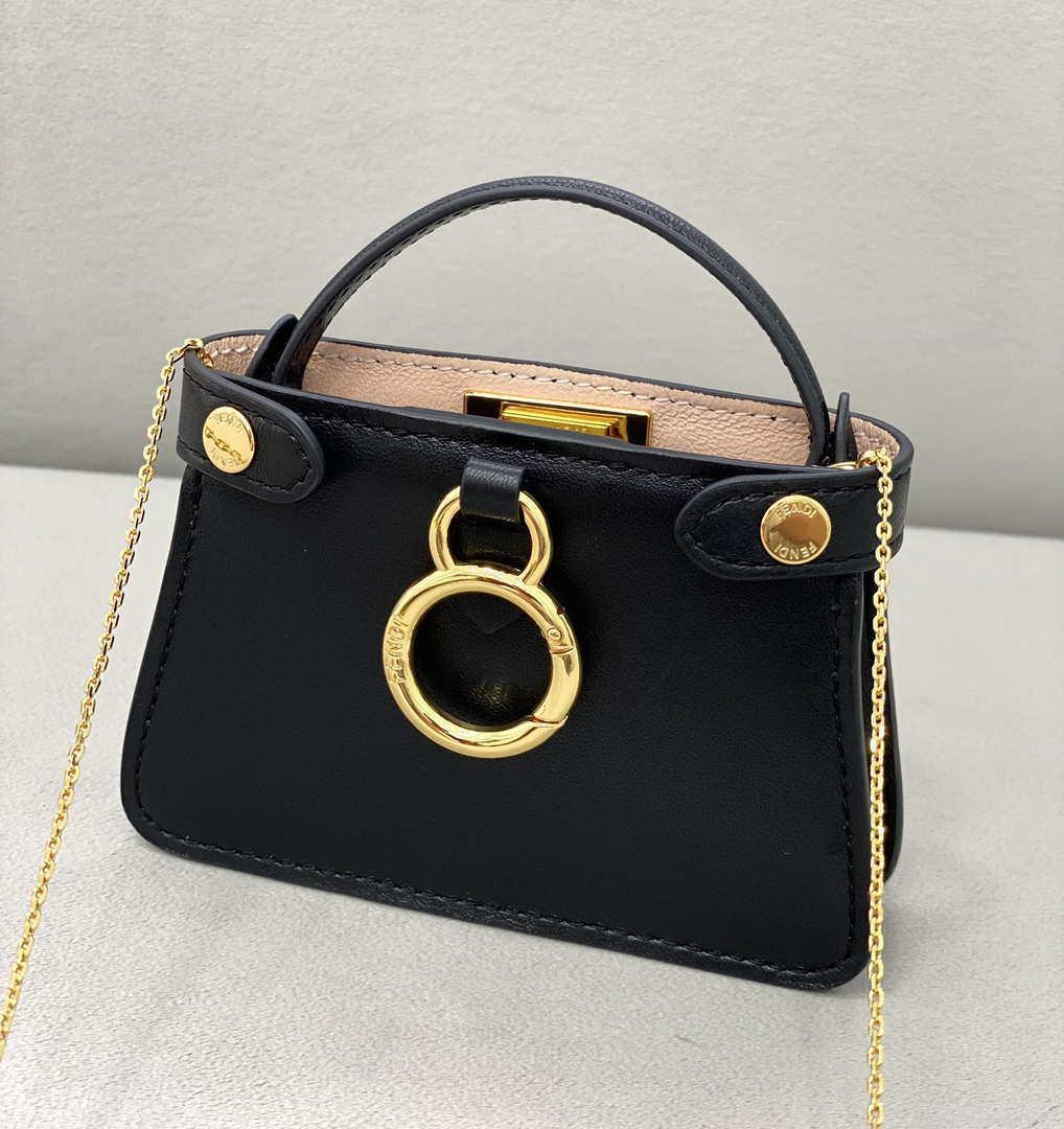 Fendi 7AR993 FENDI PICO PEEKABOO Charm 8385 Black