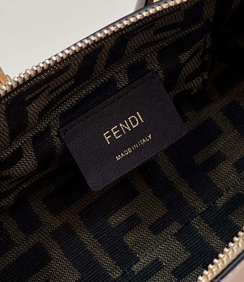 Fendi 8BS067 By The Way Mini Small Boston bag in mint Pink leather