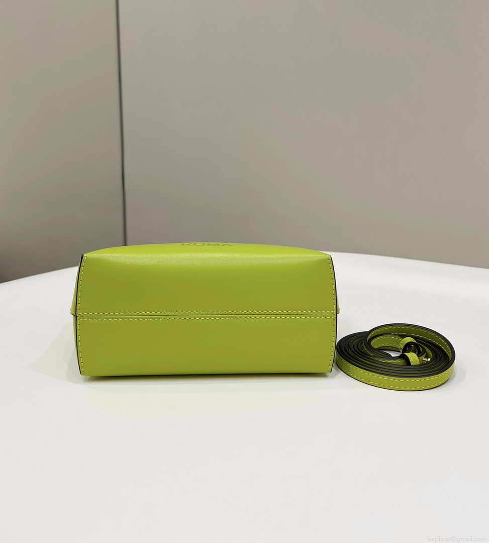 Fendi 8BS067 By The Way Mini Small Boston bag in mint Grass Green leather