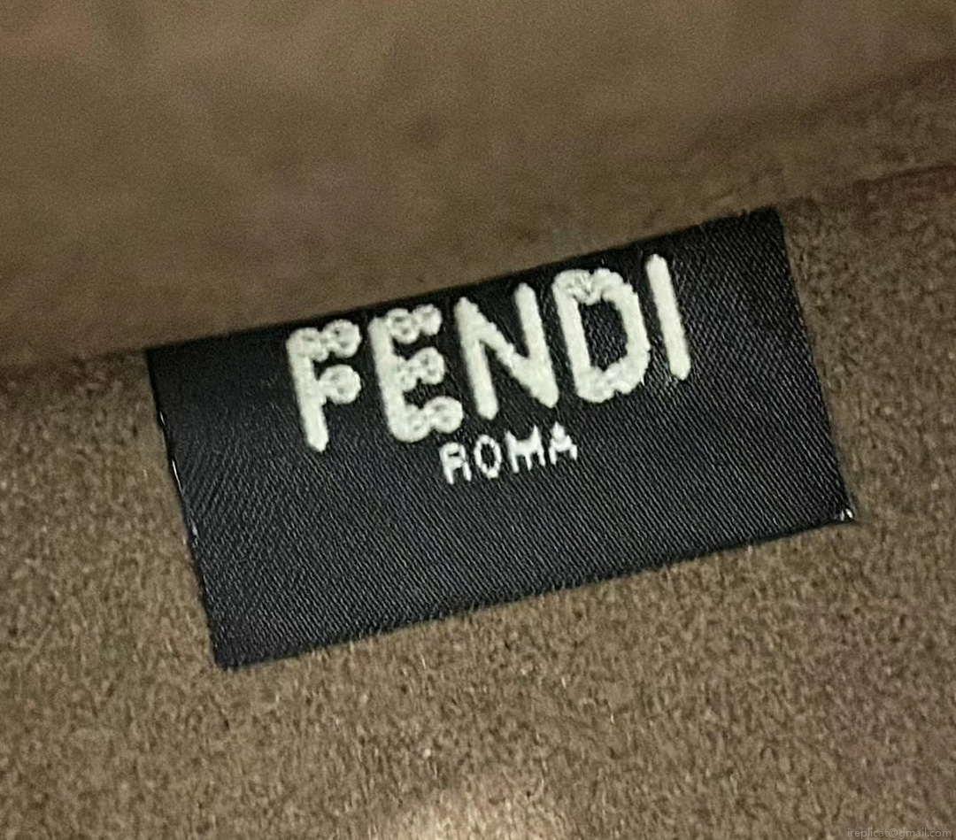 Fendi 8BH394 Fendi Sunshine Small White leather shopper Printer FF