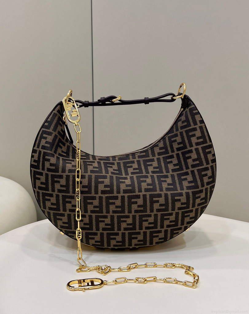 Fendi 8BR798 Fendigraphy Medium 80056L Brown leather Bag